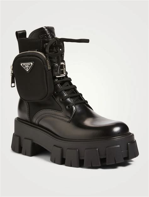 prada combat boot womens|nylon prada boots women.